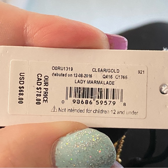 Kate Spade NWT Lady Marmalade gold scatter necklace 12k gold plated 32” long - Picture 4 of 10